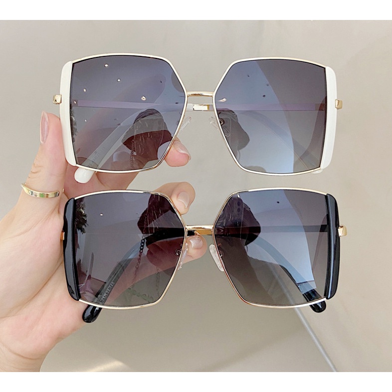 Kính râm gọng vuông thời trang cho nữ phong cách Ulzzang cá tính năng động mã ks25