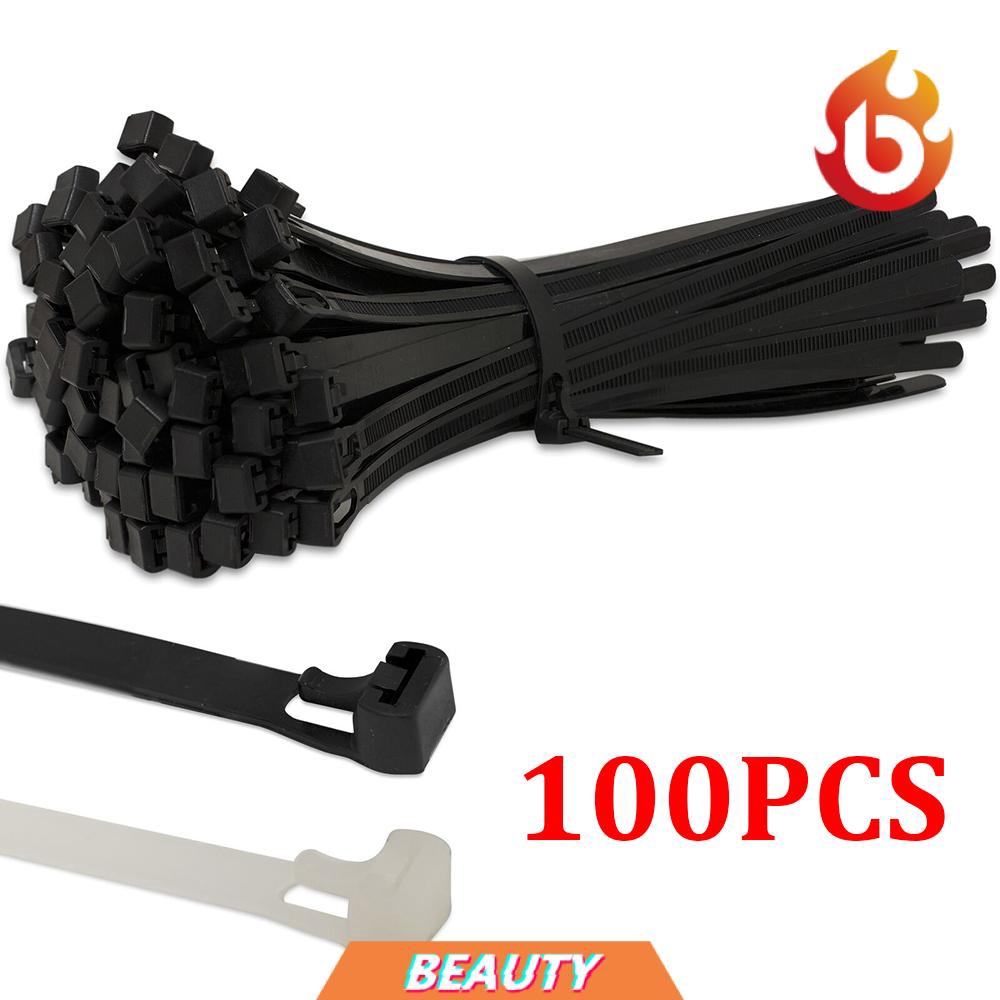 Set 100 Dây Rút Nylon Tự Khóa Có Thể Tái Sử Dụng