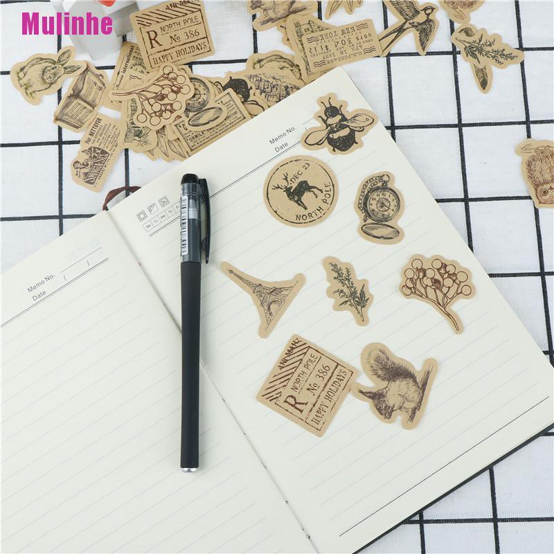 [Mulinhe] 46 Nhãn Dán Trang Trí Album / Nhật Ký / Album Ảnh Tất Cả Mọi Thứ Trong Thế Giới
