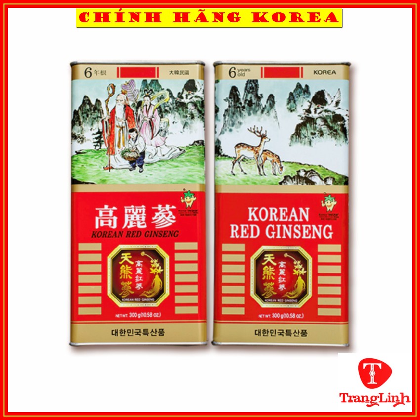 [Đặc Biệt] Hồng sâm sấy khô hàn quốc, hộp 300gr - Sâm hộp thiếc hàn quốc Insam - Tăng đề kháng, phòng ung thư, trangling