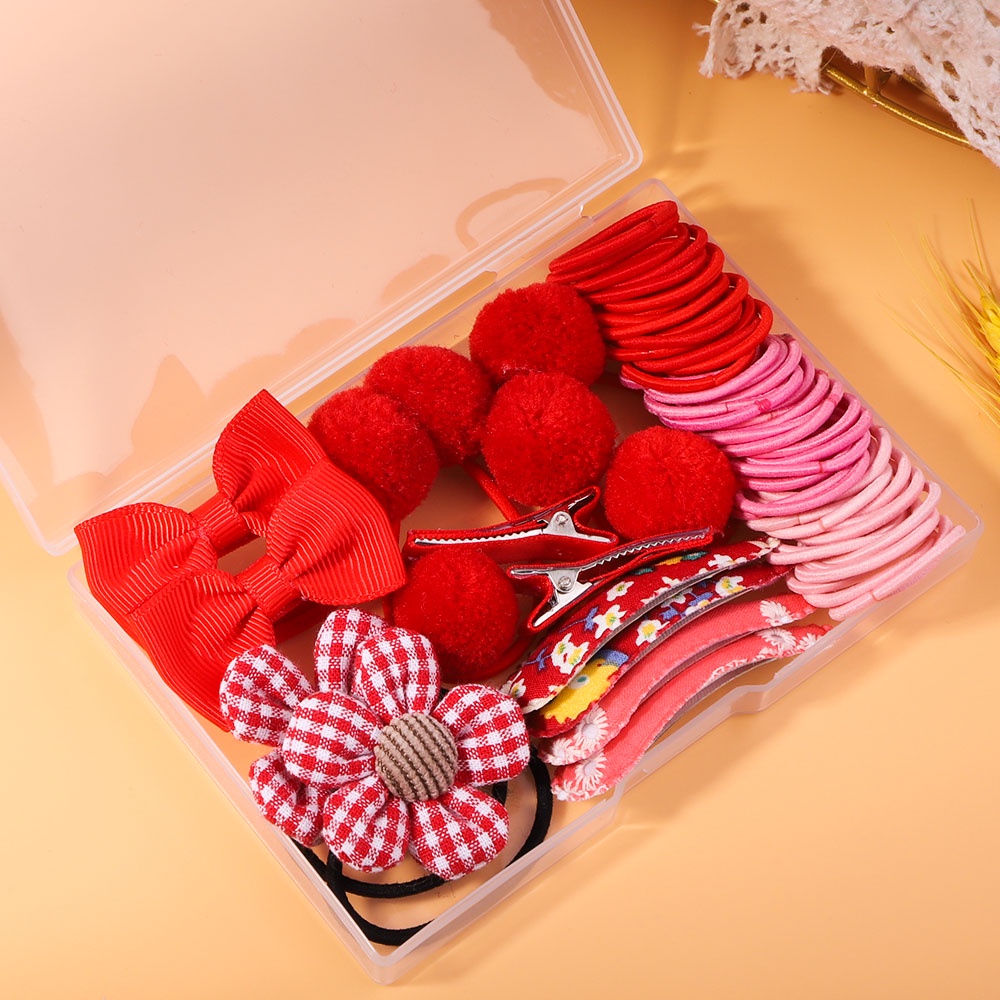Hộp 62 phụ kiện tóc KIDSBOWS hình bông hoa bằng kim loại dễ thương cho bé gái