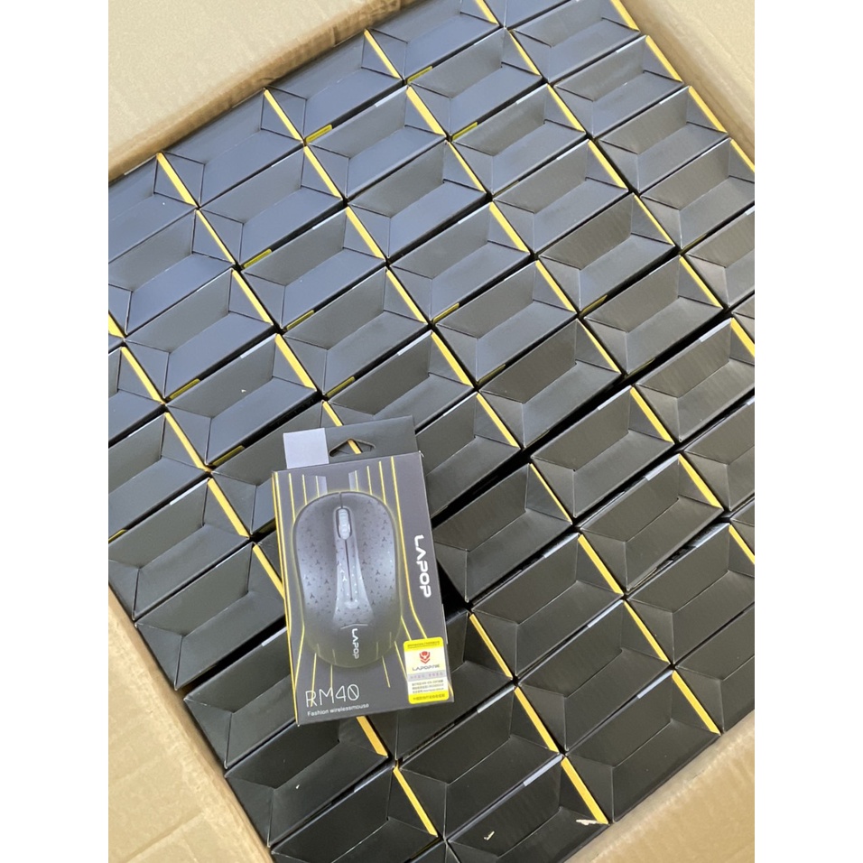 Chuột không dây lapop RM40 - màu đen/ trắng