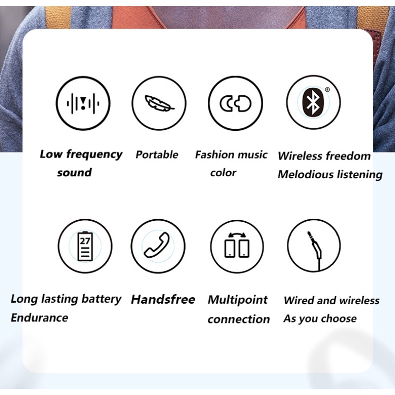 Set tai nghe không dây bluetooth JBL TUNE700BT dạng che lỗ tai tiện lợi khi chơi thể thao