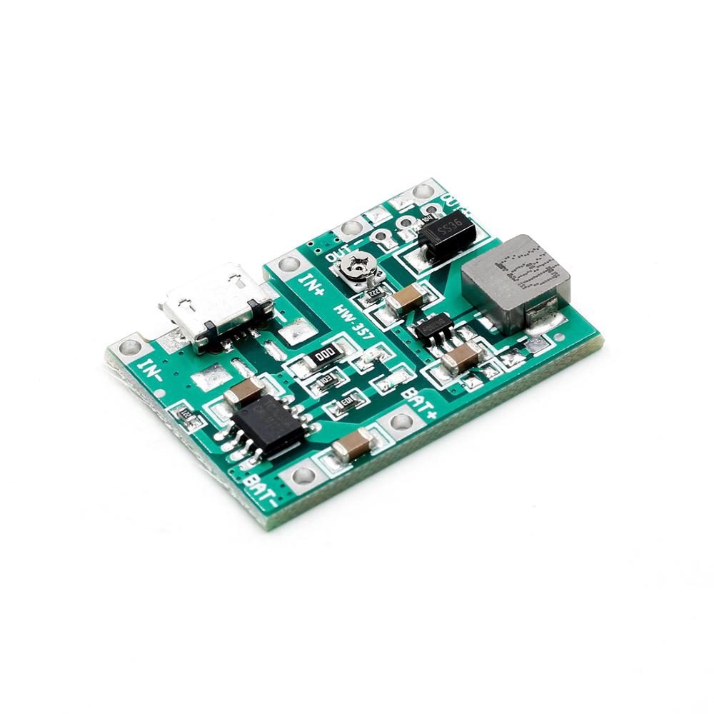 3.7V 9V 5V 2A Adjustable Step Up 18650 Lithium Battery Charging Discharge Integrated Module