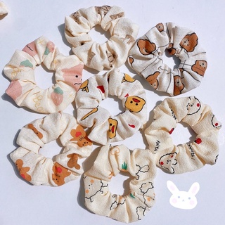 Scrunchies cột tóc, buộc tóc hình gấu, thỏ dễ thương