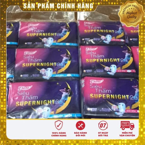 Bịch 6 Gói Băng vệ sinh Diana SuperNight 35cm/29cm