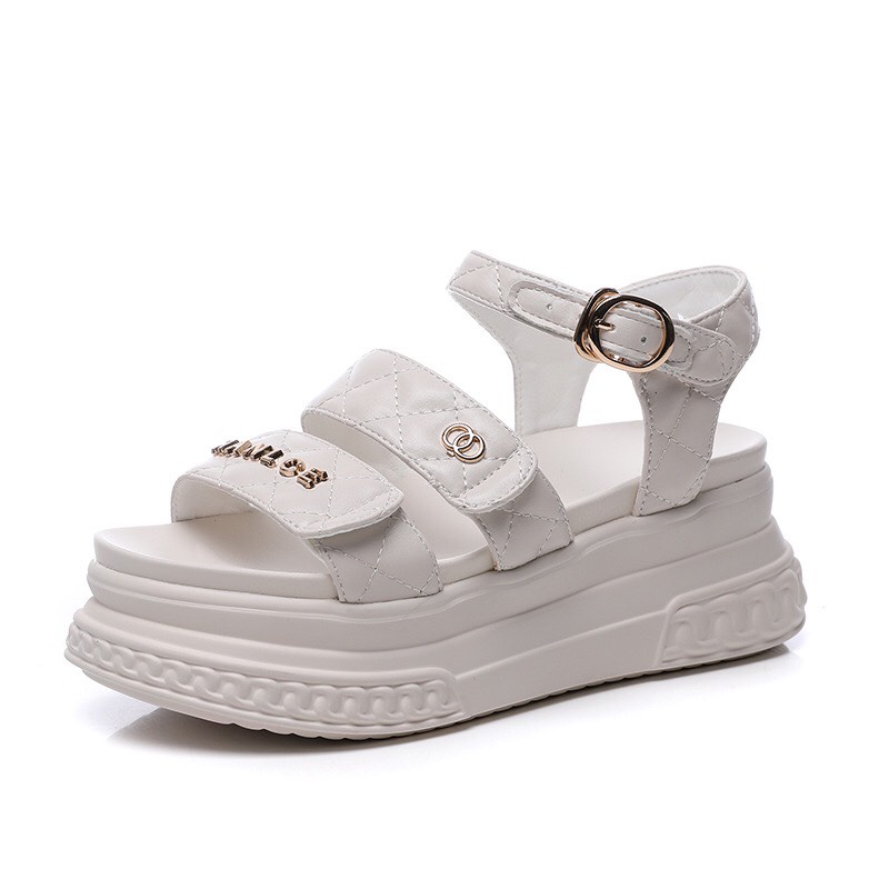 SANDAL ĐẾ BÁNH MỲ SIZE NHỎ 31 32 33 PHONG CÁCH RETRO CAO 7CM