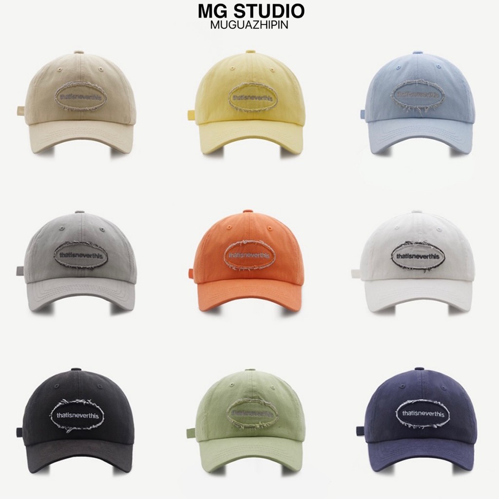 Mũ lưỡi trai MG STUDIO thêu chữ nhỏ phong cách thời trang