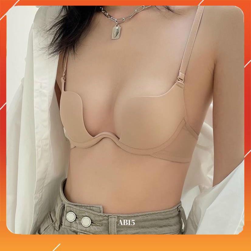 Áo ngực, Áo lót nữ su có gọng nâng ngực xẻ sâu chữ U linh hoạt mặc được nhiều kiểu Mã: A5332