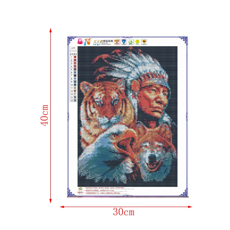 Bộ Tranh Đính Đá 5D Tự Làm Hình Động Vật Dễ Thương