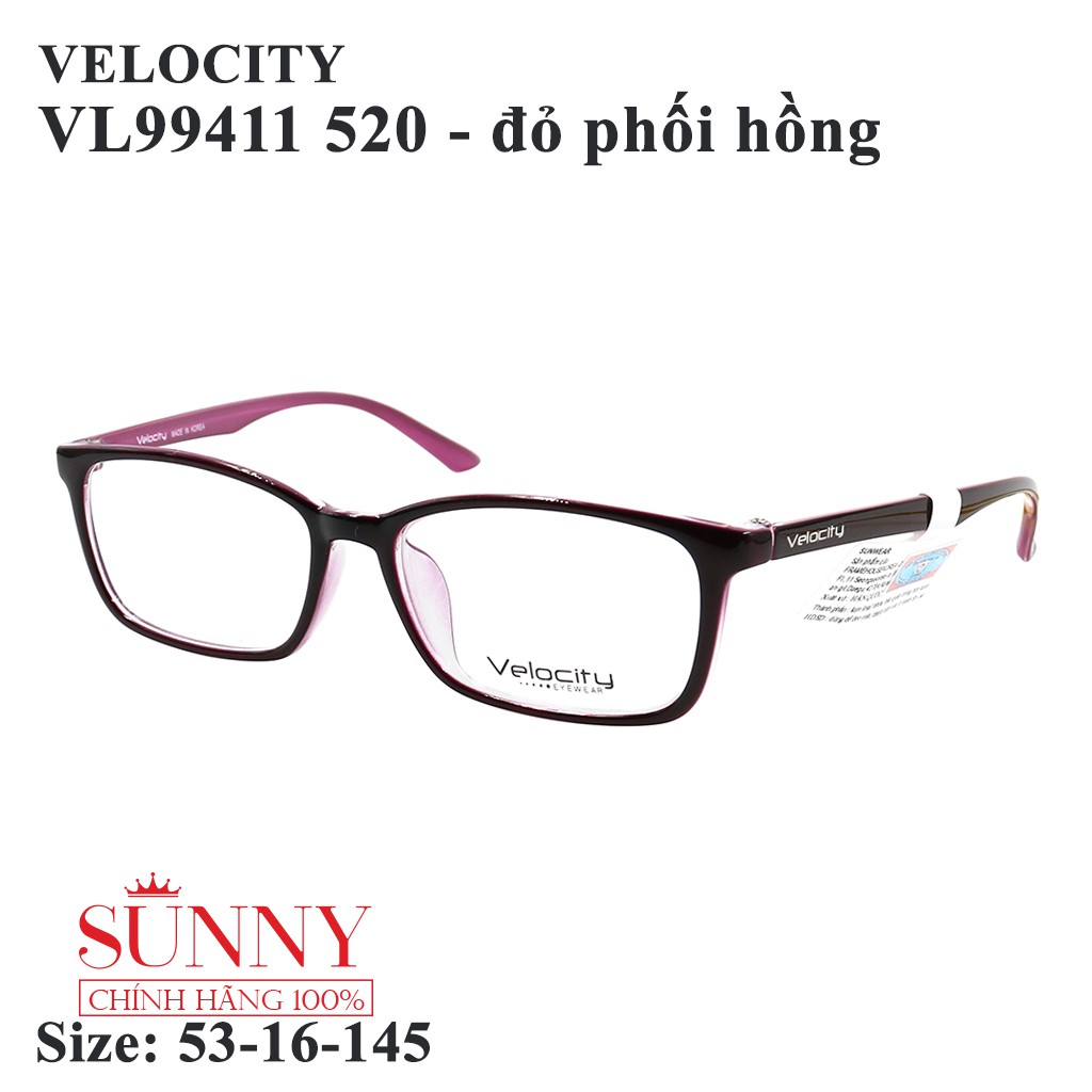 VL99411 - Gọng kính Velocity chính hãng, sp từ chất liệu nhựa dẻo, mang cực nhẹ