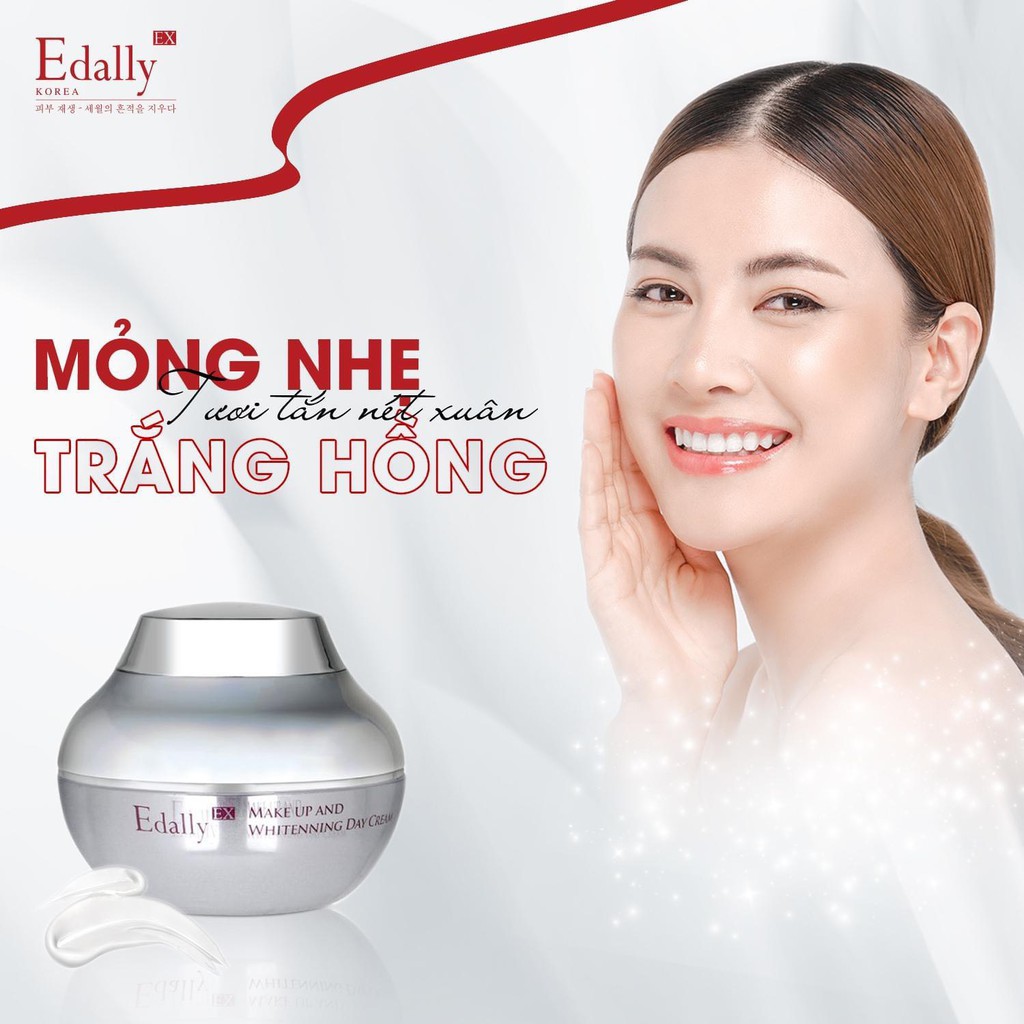 Kem trang điểm và dưỡng trắng da ban ngày Edally EX