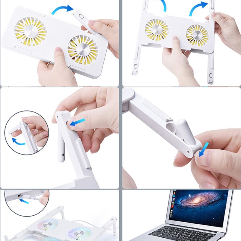 Giá đỡ máy tính bảng có quạt tản nhiệt 12-17'' | BigBuy360 - bigbuy360.vn
