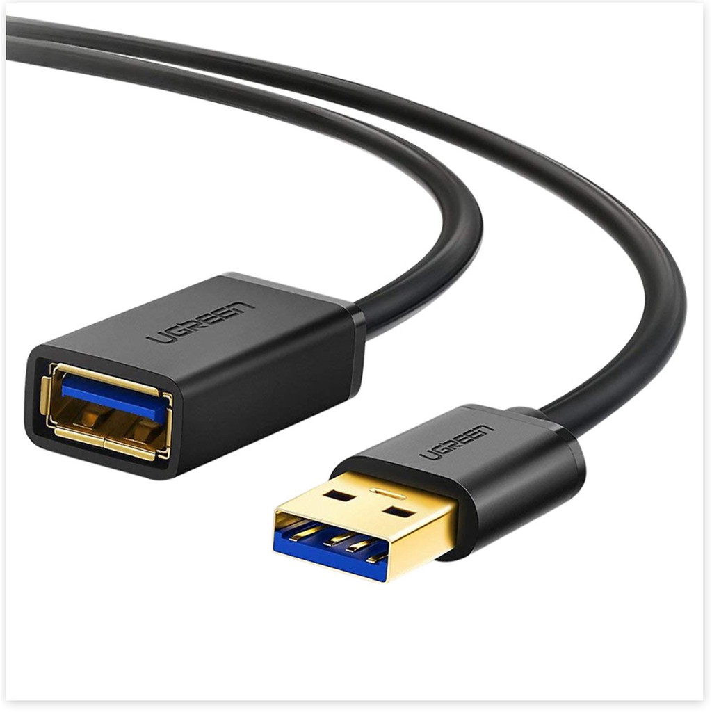 Dây nối dài USB 3.0 mạ vàng Ugreen 10373 (2m) - Hàng Chính Hãng