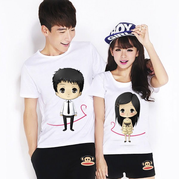 áo đôi OCN hình chibi dễ thương