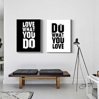 Tranh canvas decor TRANH CHỮ (Typography) đen trắng đơn giản treo tường - ANNA DECOR SÀI GÒN