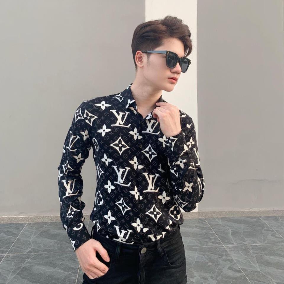 Áo sơ mi nam dài tay thời trang, sơ mi lụa đẹp công sở cao cấp họa tiết sang trọng shop44 | BigBuy360 - bigbuy360.vn