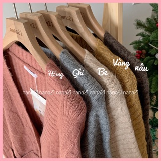 Áo Cardigan len hoạ tiết