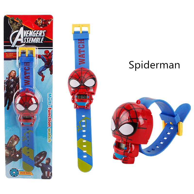 Kegllect Đồng Hồ Điện Tử Họa Tiết Hoạt Hình Avengers