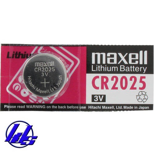 Pin CR2025 Maxell lithium 3V  Vỉ 1 viên - Made in Japan