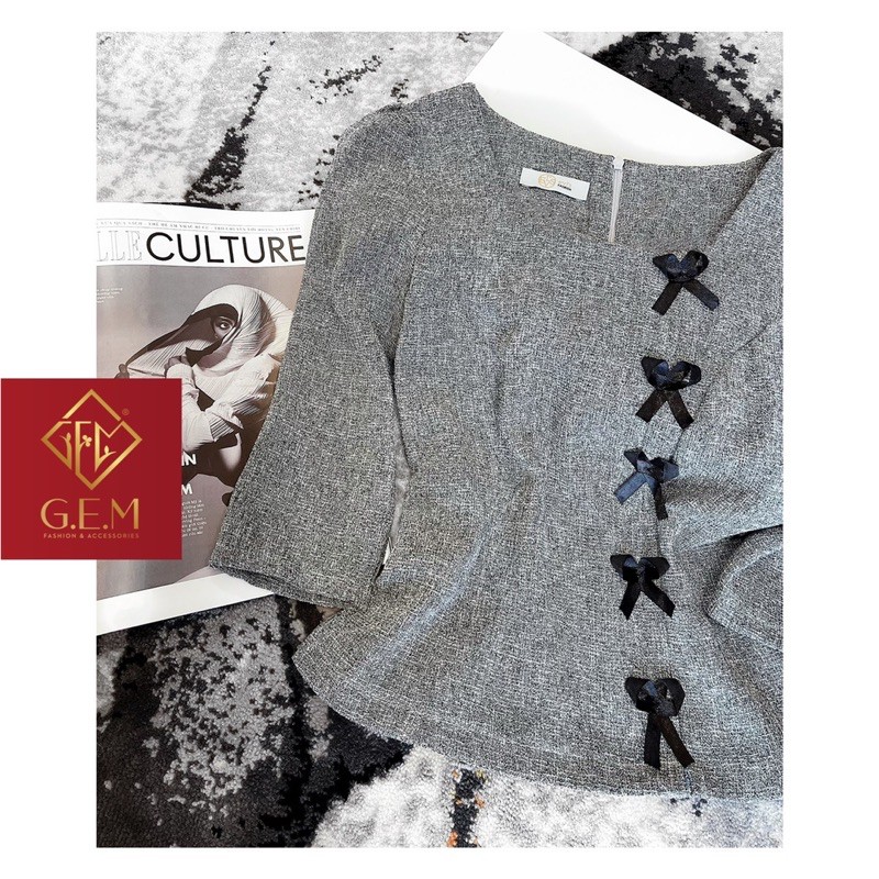 ÁO NỮ KIỂU - ÁO NƠ - ĐI HỌC HAY CÔNG SỞ ĐỀU HỢP THỜI TRANG - DỄ PHỐI VỚI CÁC LOẠI CHÂN VÁY VÀ VÀ QUẦN TÂY - JEAN GEM.VN | BigBuy360 - bigbuy360.vn