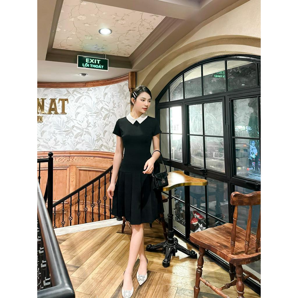 Váy hạ eo kiểu xếp ly classic  MyAnn Margot, chất crep suôn, mặc thoáng, có co giãn nhẹ