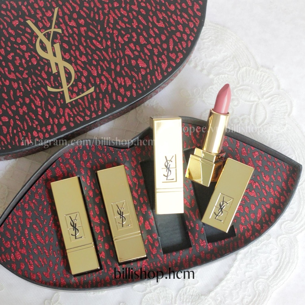 Son mini 1,3G/thỏi YSL ♦ Rose Stiletto (Hồng Berry đậm) ♦ Le Orange (Cam) ♦ Le Nu (Nude) ♦ Le Rouge ( Đỏ tươi)