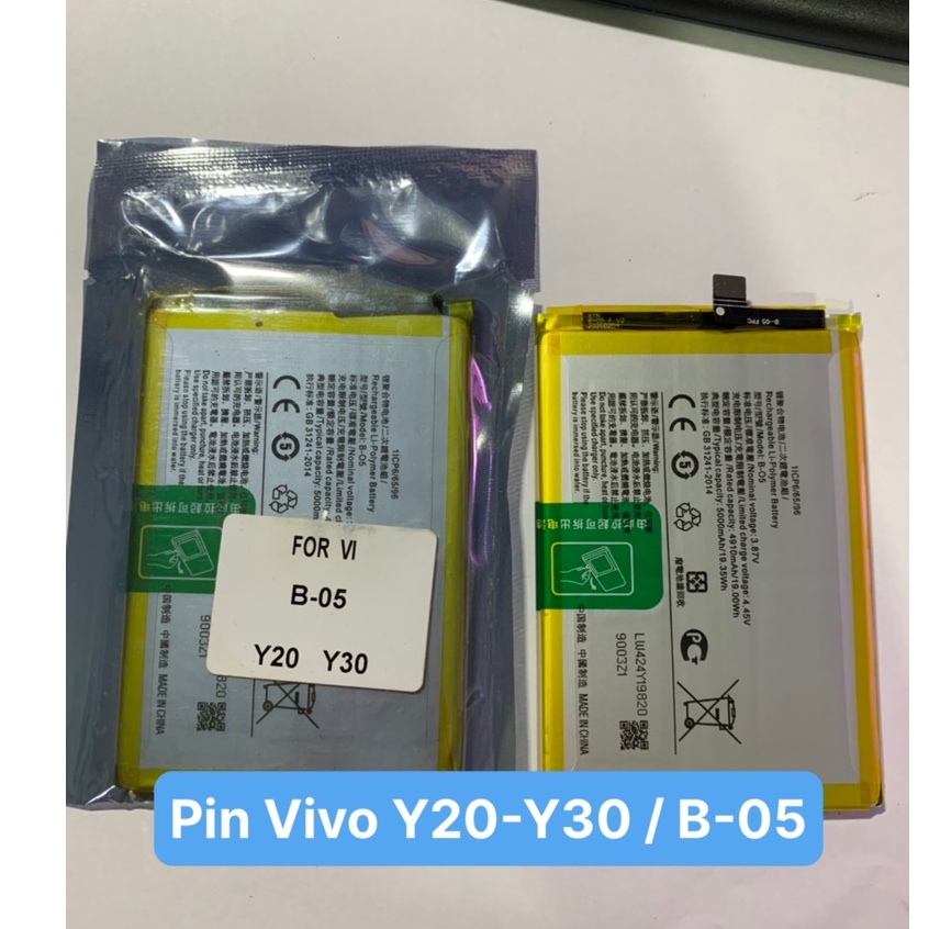 Pin zin vivo B-05 / vivo Y20 / Y30 / Y12s / 5000mAh
