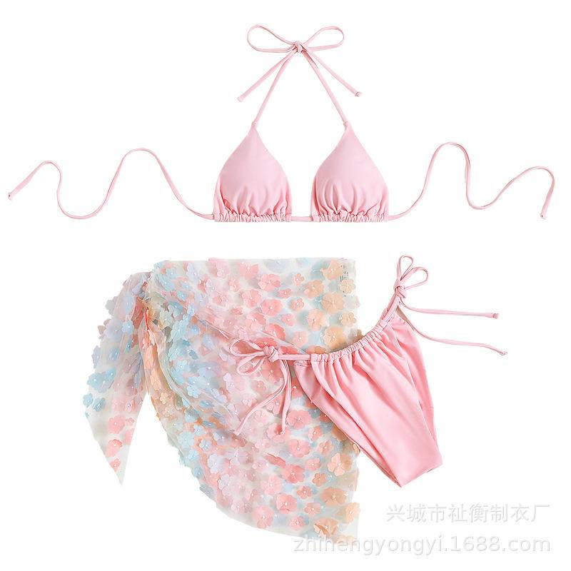 Bộ bikini Ba Mảnh Họa Tiết Hoa Phong Cách Âu Mỹ Quyến Rũ Cho Nữ | BigBuy360 - bigbuy360.vn