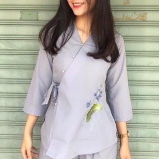 Đồ lam đi chùa -## sen nơ ## đồ nư di chùa
