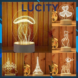 Đèn ngủ 3D led để bàn trang trí nhiều mẫu, quà tặng sinh nhật tình yêu – chính hãng 𝗟𝗨𝗖𝗜𝗧𝗬