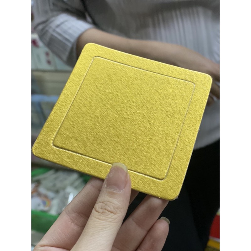 100 cái đế lót bánh mousse hình vuông màu bạc hoặc vàng
