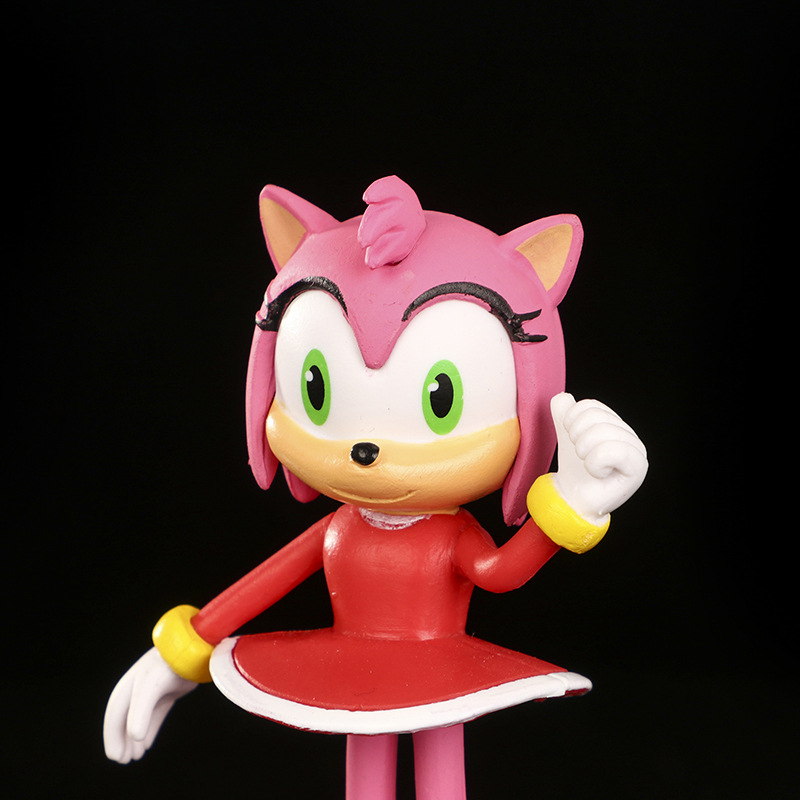 Bộ 4/6 Mô Hình Sonic the Hedgehog 10cm Trang Trí Bánh Kem