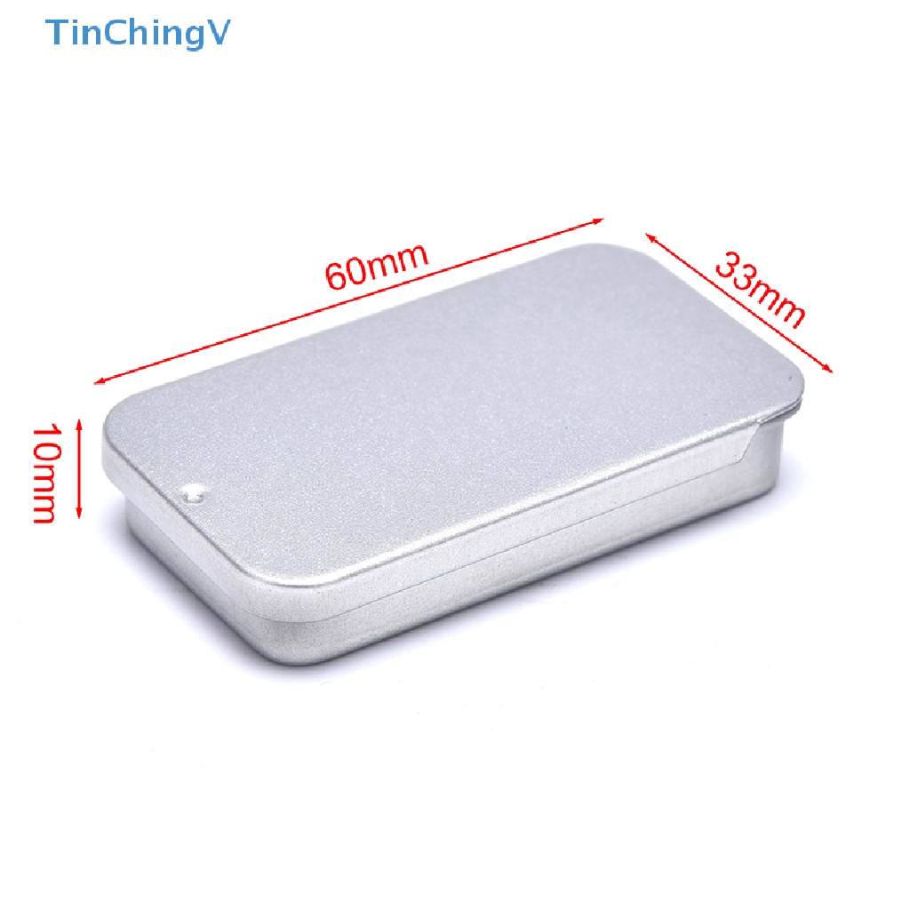 Hộp Sắt Đựng Trang Sức / Kẹo / Tiền Xu Có Nắp Trượt Tiện Dụng
