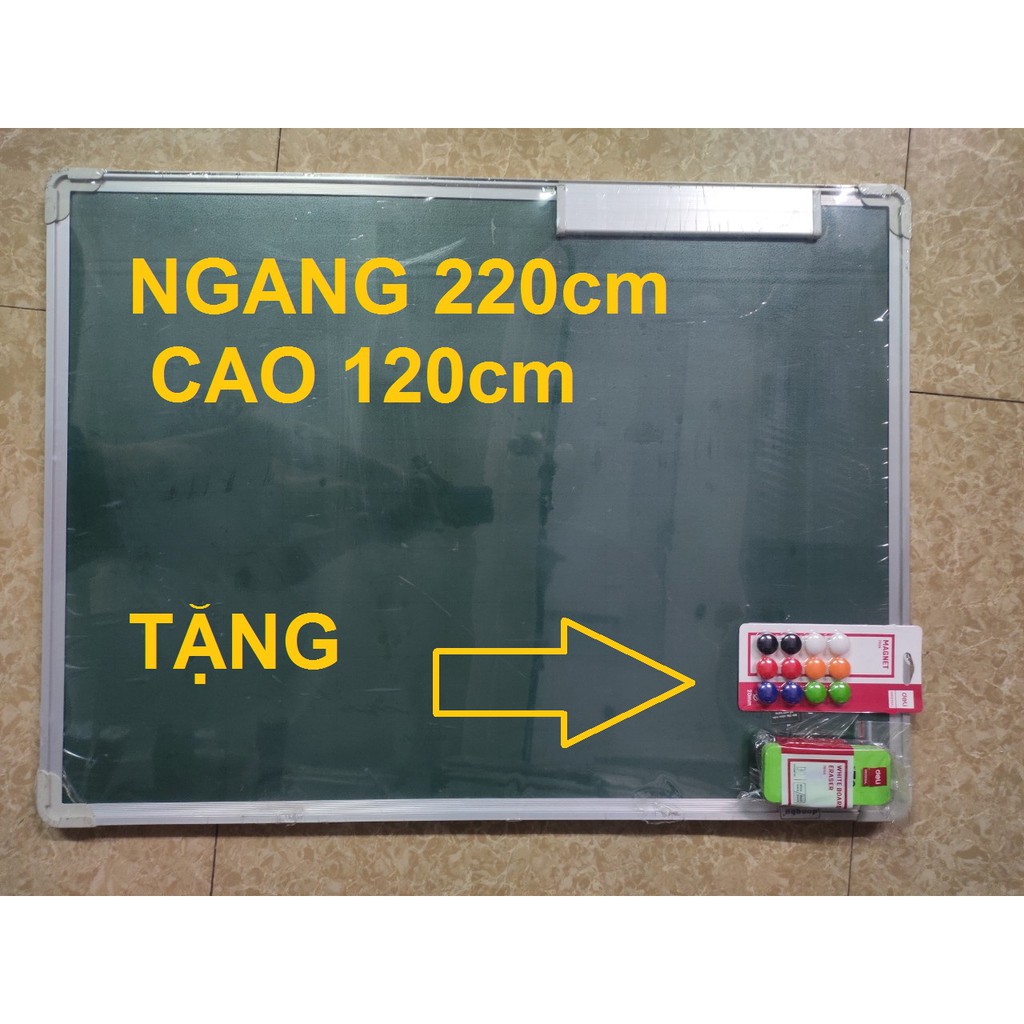 BẢNG TỪ XANH DB HÀN QUỐC KÍCH THƯỚC 120 x 220cm TẶNG KÈM NAM CHÂM + LAU BẢNG