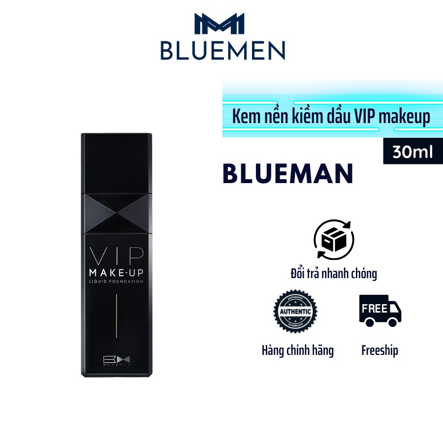 Kem Nền Nam Kiềm Dầu, Che Khuyết Điểm Hoàn Hảo Blueman 30ml