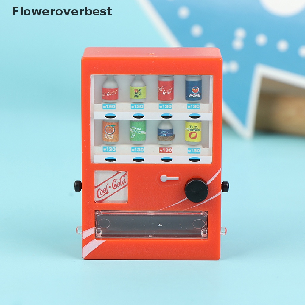 Mô hình máy bán nước mini tỉ lệ 1:12 trang trí nhà búp bê