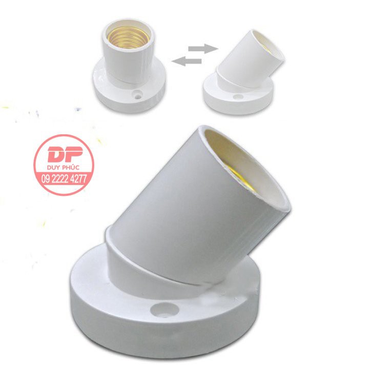 CHUÔI ĐÈN E27 GẮN TƯỜNG - ĐUÔI E27 KÍN NƯỚC CÓ DÂY