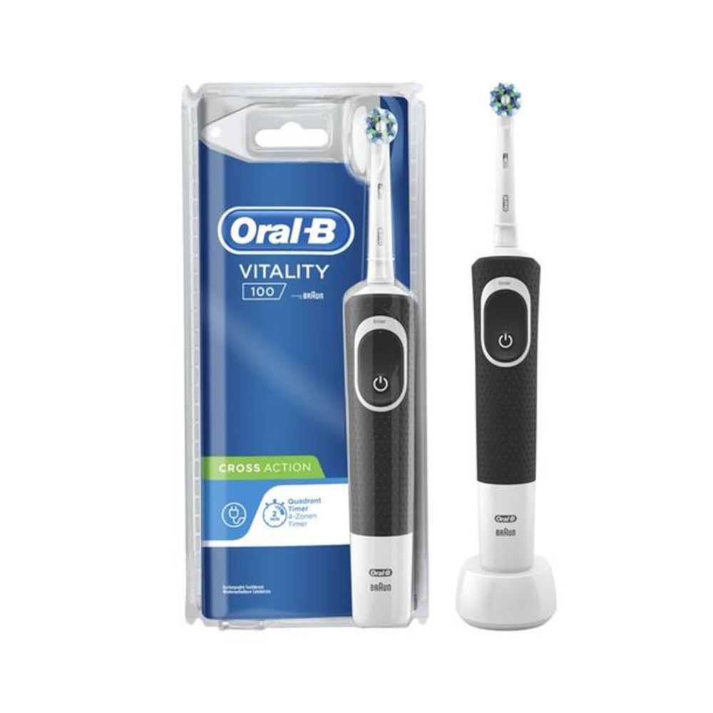 Bàn chải điện Oral-B Vitality 100, bàn chải đánh răng điện cho người lớn và trẻ em