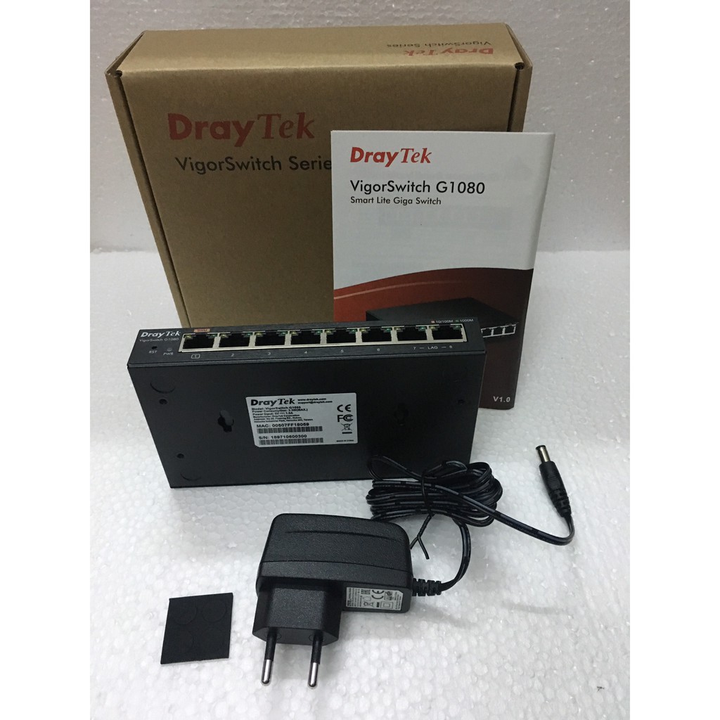 Bộ chia mạng Gigabit 8 cổng DrayTek Vigor G1080P