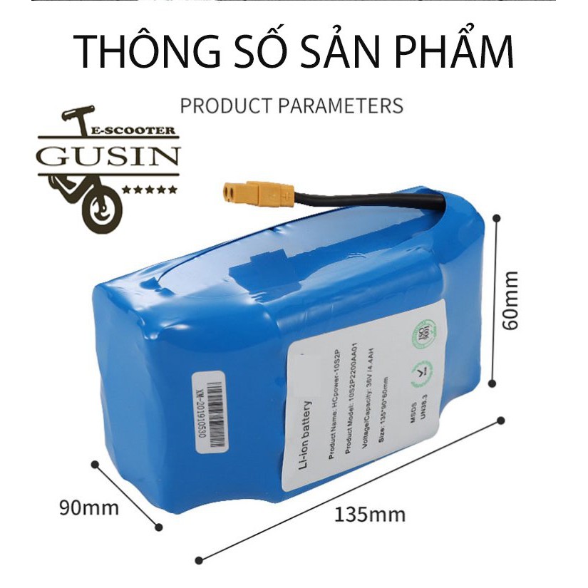 Pin Xe Điện Thăng Bằng Bằng Lithium 42v/ Pin Xe Drift / GuSin / Chính Hảng / Độc Quyền / Tp.Hcm