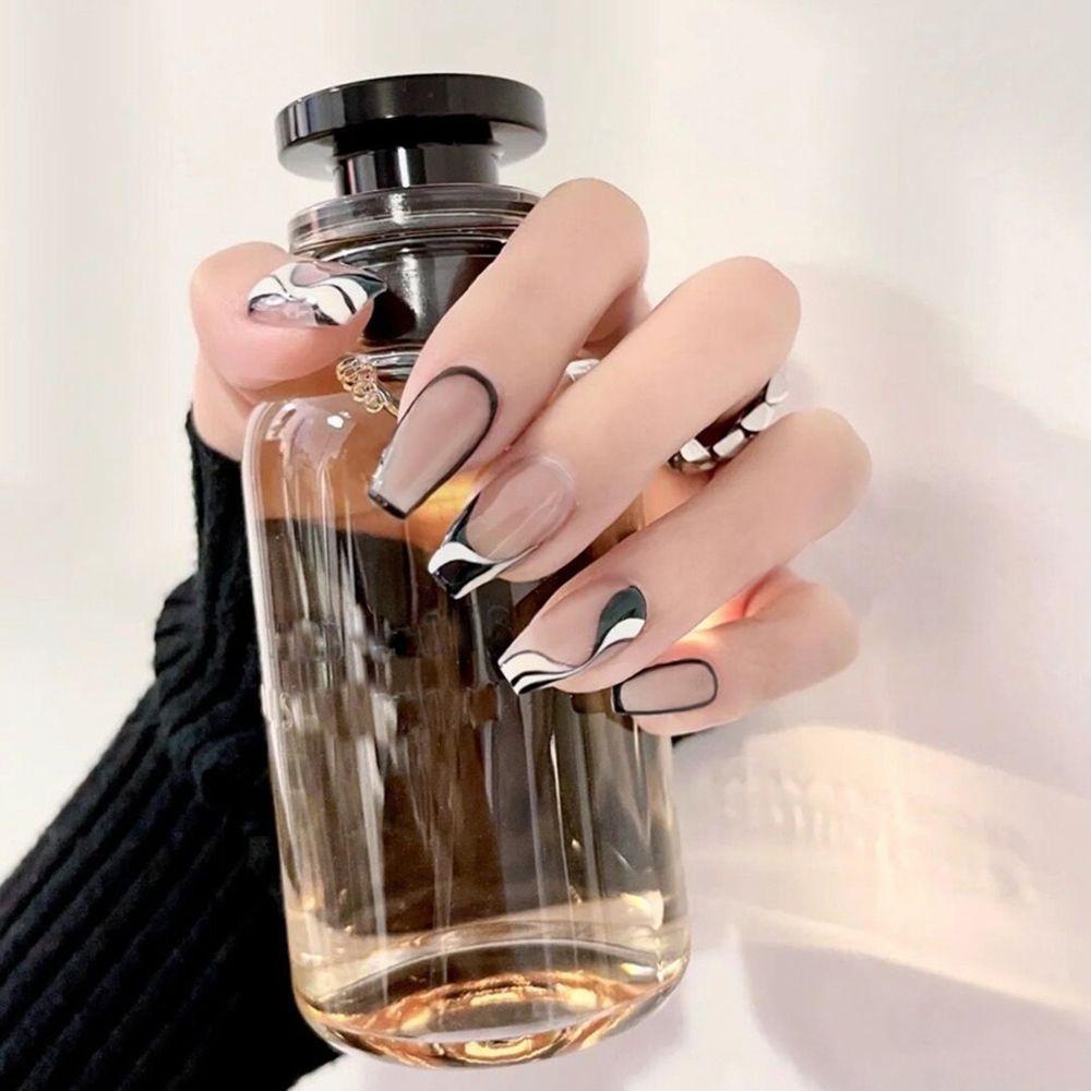 Bộ 24 Móng Tay Giả Che Phủ Toàn Diện Tháo Rời Được