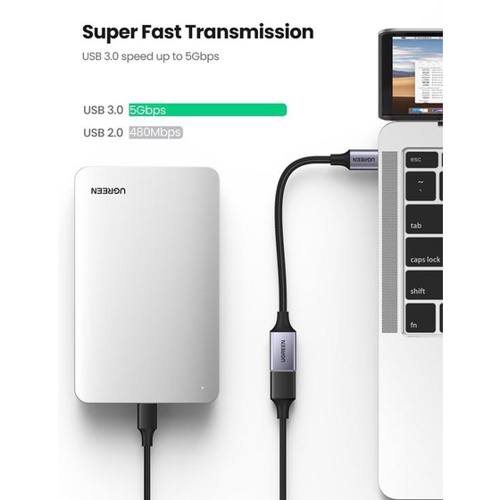 Cáp OTG USB C to USB 3.0 Chính Hảng Ugreen 70889 Cao Cấp US378  Cao Cấp