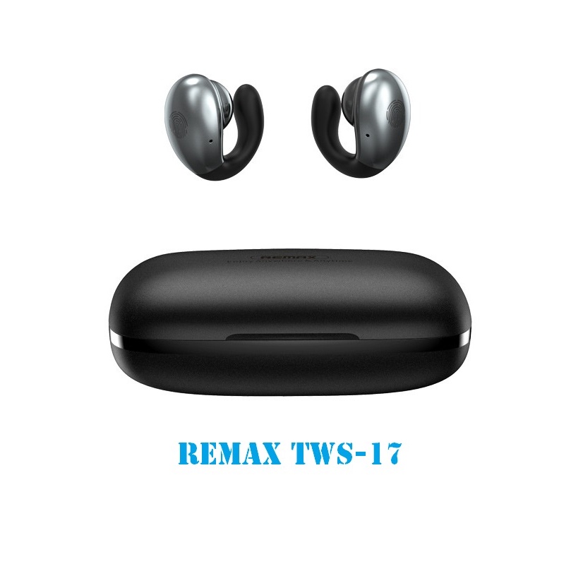 CHÍNH HÃNGTai nghe Bluetooth Remax TWS-17 V5.0 Pin dùng 3.5H 2 tai có đốc sạc 12000mAh cảm ửng chạm khi sạc có đèn