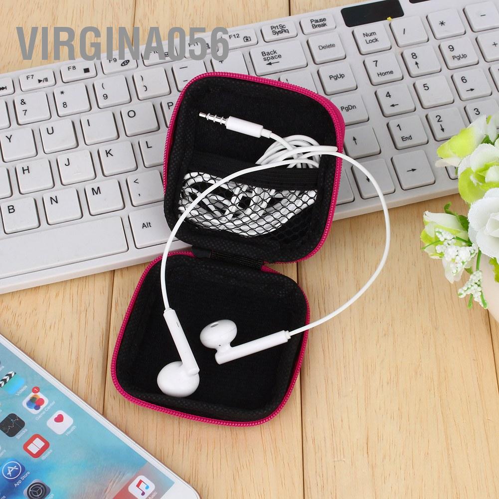 Vỏ hộp cứng đựng thẻ nhớ SD TF tai nghe có dây kéo