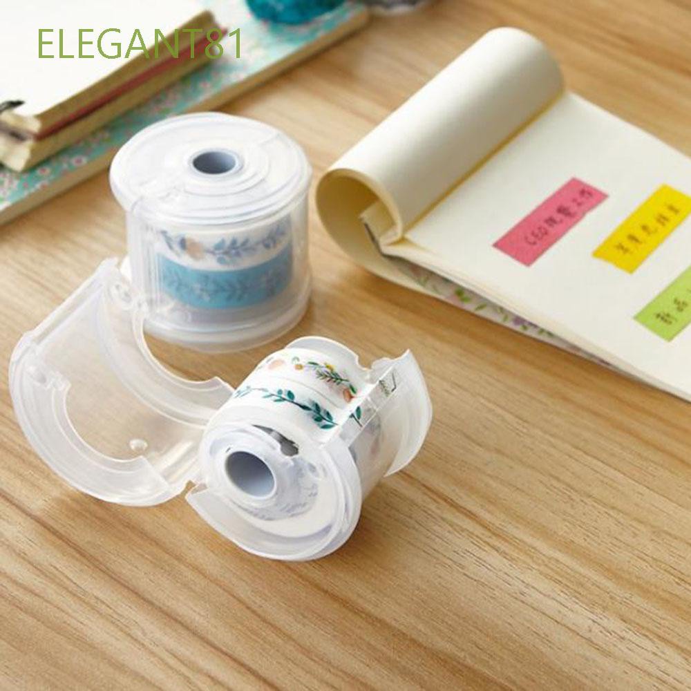 Dụng Cụ Cắt Băng Keo Mini Bằng Nhựa Trong Suốt Nhiều Màu Sắc Di Động Tiện Dụng Cho Học Sinh / Trường Học 81