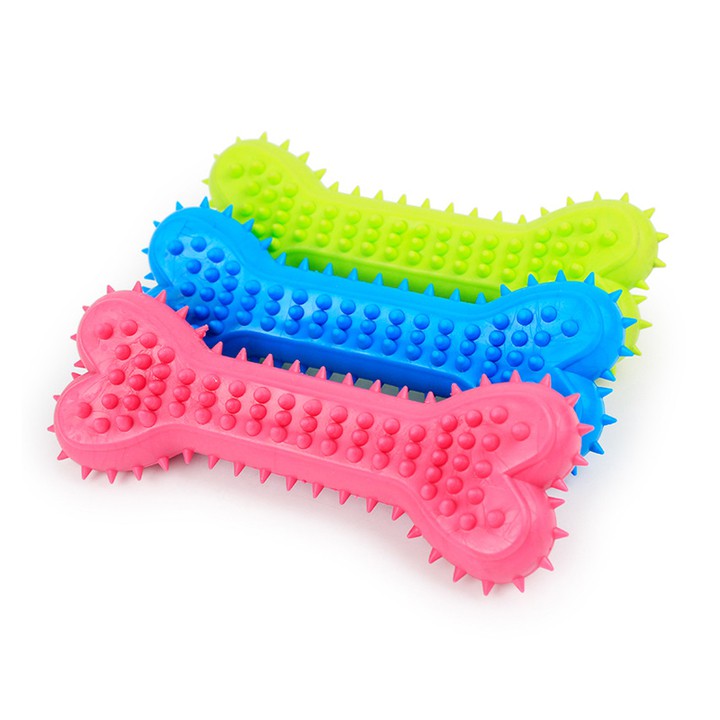 Xương gặm đồ chơi cho chó cỡ lớn giúp sạch răng Kún Miu chất liệu cao su an toàn nhiều màu sắc