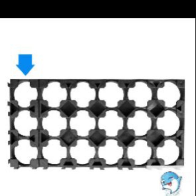 Khung dữ và cố định 3 bin 18650 để chế cháo