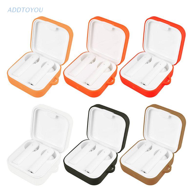 【3C】Túi đựng tai nghe bluetooth không dây Xiao-mi Air2 SE bằng silicone chống sốc
