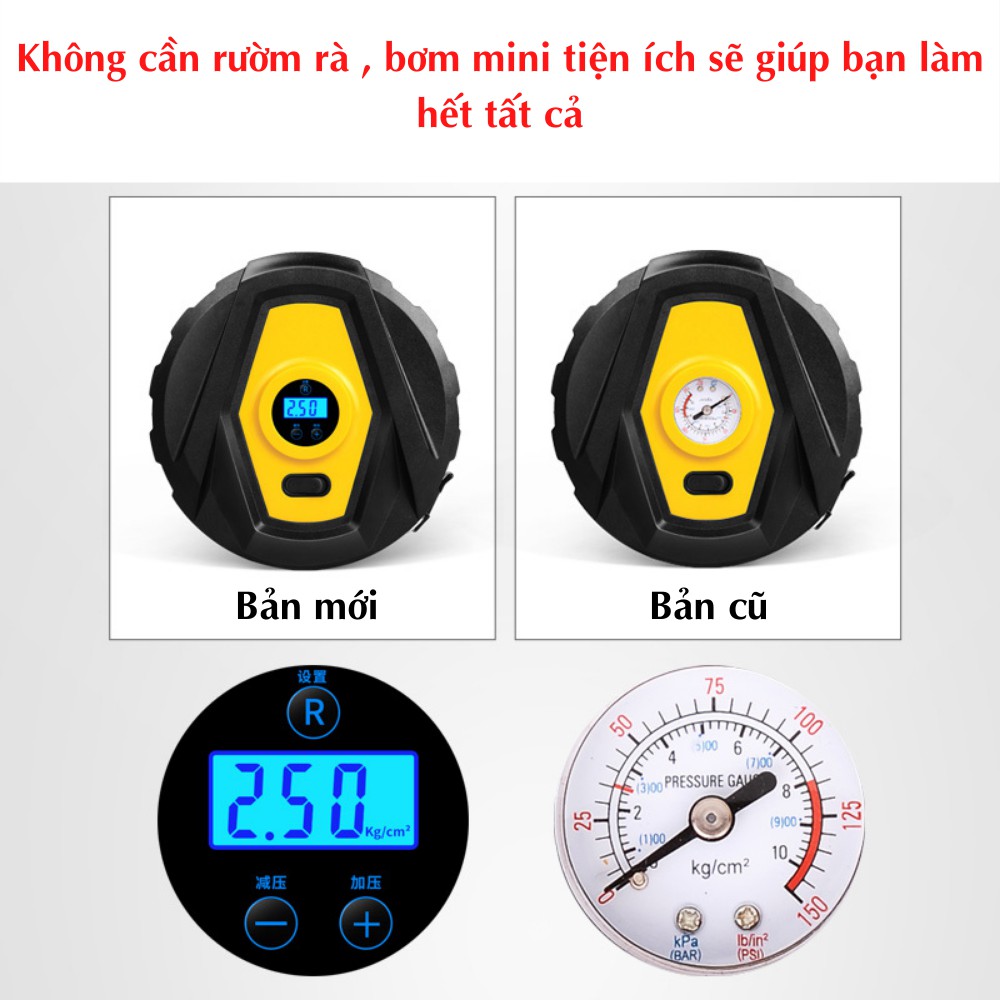 Bơm ô tô , bơm tròn bơm ô tô , xe máy chuyên dụng cao cấp tiện dụng TIME HOME